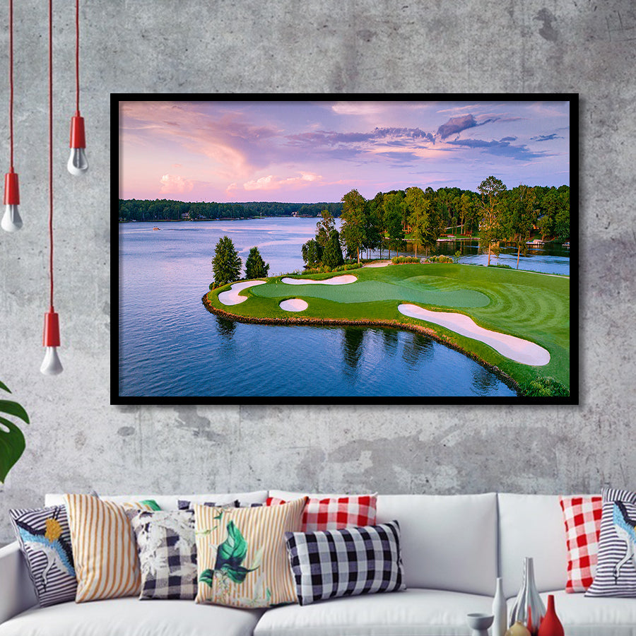 Great Waters At Reynolds Lake Oconee Golf Courses, Golf Sport Print, Golf Lover, Framed Art Prints Home Decor