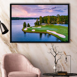 Great Waters At Reynolds Lake Oconee Golf Courses, Golf Art Print, Framed Canvas Prints Wall Art Decor, Floating Frame