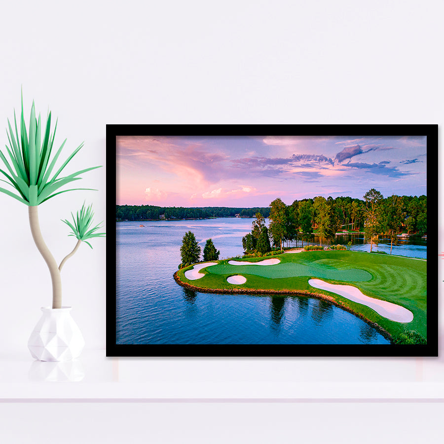 Great Waters At Reynolds Lake Oconee Golf Courses, Golf Sport Print, Golf Lover, Framed Art Prints Home Decor