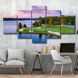 Great Waters At Reynolds Lake Oconee Golf Courses, Golf Art Print, 5 Panels Canvas Prints Wall Art Decor
