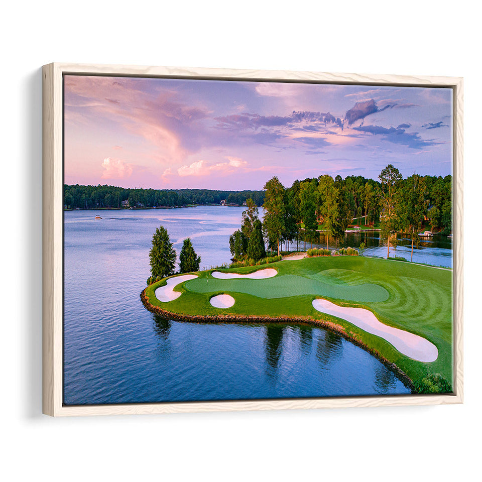 Great Waters At Reynolds Lake Oconee Golf Courses, Golf Art Print, Framed Canvas Prints Wall Art Decor, Floating Frame