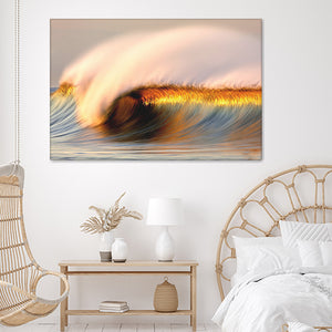 Great Wave And Sunlight Scenery Canvas Wall Art - Canvas Prints, Prints For Sale, Painting Canvas,Canvas On Sale 