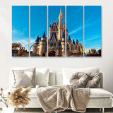 Great View Cinderella Castle 5 Pieces B Canvas Prints Wall Art - Painting Canvas,Wall Decor, Multi Panel,5 Panels