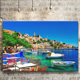 Greece Santorini Canvas Prints Wall Art Decor - Painting Canvas,Home Decor, Ready to Hang