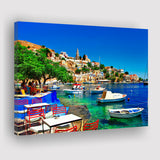 Greece Santorini Canvas Prints Wall Art Decor - Painting Canvas,Home Decor, Ready to Hang