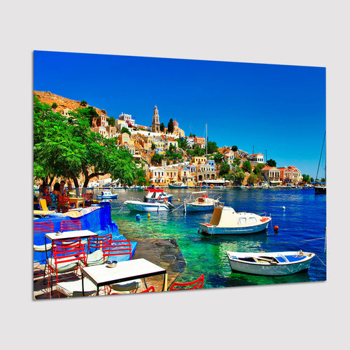 Greece Santorini Poster Prints Wall Art Decor, Unframe, Poster Art