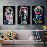Greek Inspired Wall Art Set of 3 Piece Canvas Prints Wall Art Decor