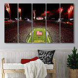 Green Bay Packers Stadium Canvas Prints Lambeau Field Stadium Wall,Multi Panels B,Sport Stadium Art Prints, Fan Gift