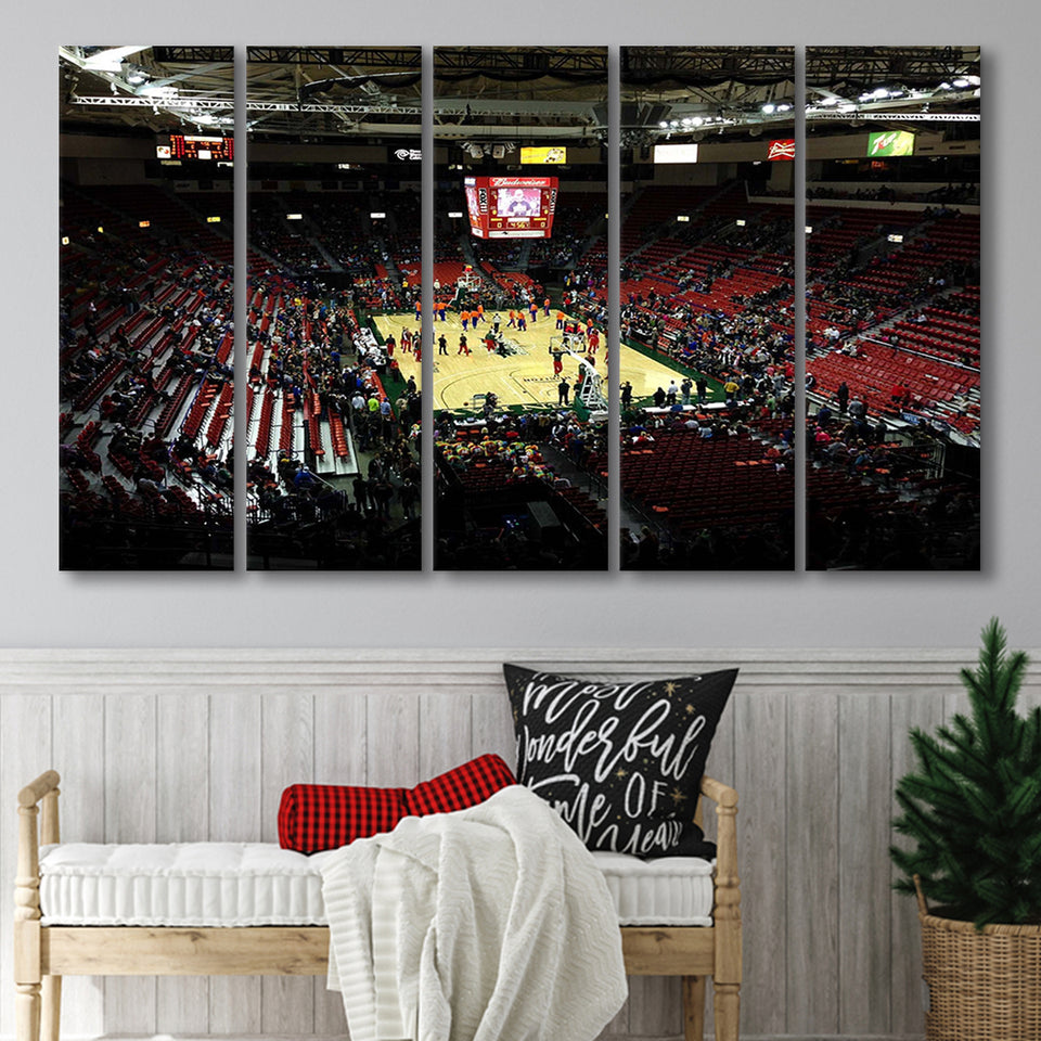 Green Bay Phoenix Wall Art Resch Center Stadium Canvas Prints,Multi Panels B,Sport Stadium Art Prints, Fan Gift