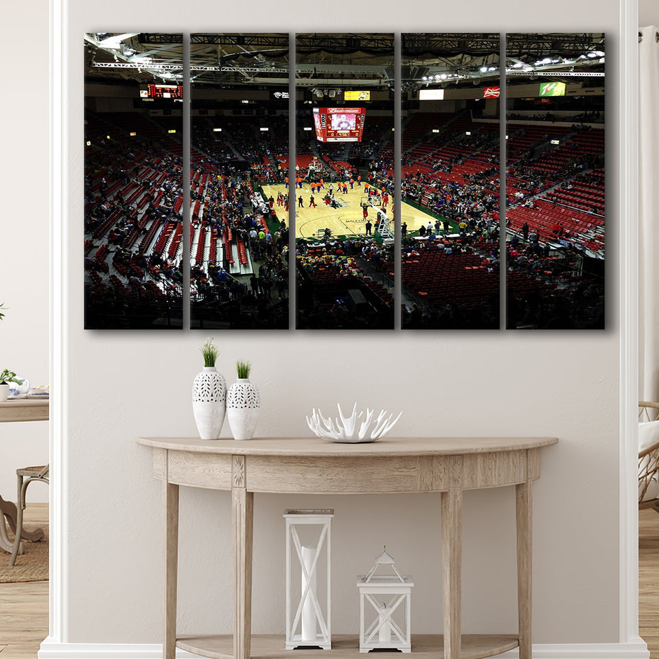 Green Bay Phoenix Wall Art Resch Center Stadium Canvas Prints,Multi Panels B,Sport Stadium Art Prints, Fan Gift