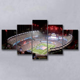 Green Power Gillette Stadium, Stadium Canvas, Sport Art, Large Canvas, Multi Panels, Canvas Prints Wall Art Decor