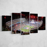 Green Power Gillette Stadium, Stadium Canvas, Sport Art, Large Canvas, Multi Panels, Canvas Prints Wall Art Decor