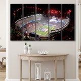 Green Power Gillette Stadium, Stadium Canvas, Sport Art, Gift for him, Multi Panels B, Canvas Prints Wall Art Decor