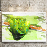 Green Python Canvas Prints Wall Art Decor - Painting Canvas, Art Print, Home Decor, Ready to Hang
