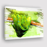 Green Python Canvas Prints Wall Art Decor - Painting Canvas, Art Print, Home Decor, Ready to Hang