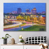 Greensboro Cityscape Canvas Prints Wall Art Decor - Paiting Canvas, Art Prints, Wall Decor, For Sale
