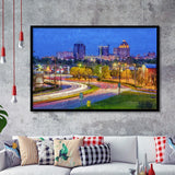Greensboro Cityscape Framed Art Prints Wall Decor - Painting Prints, Framed Picture, Home Decor