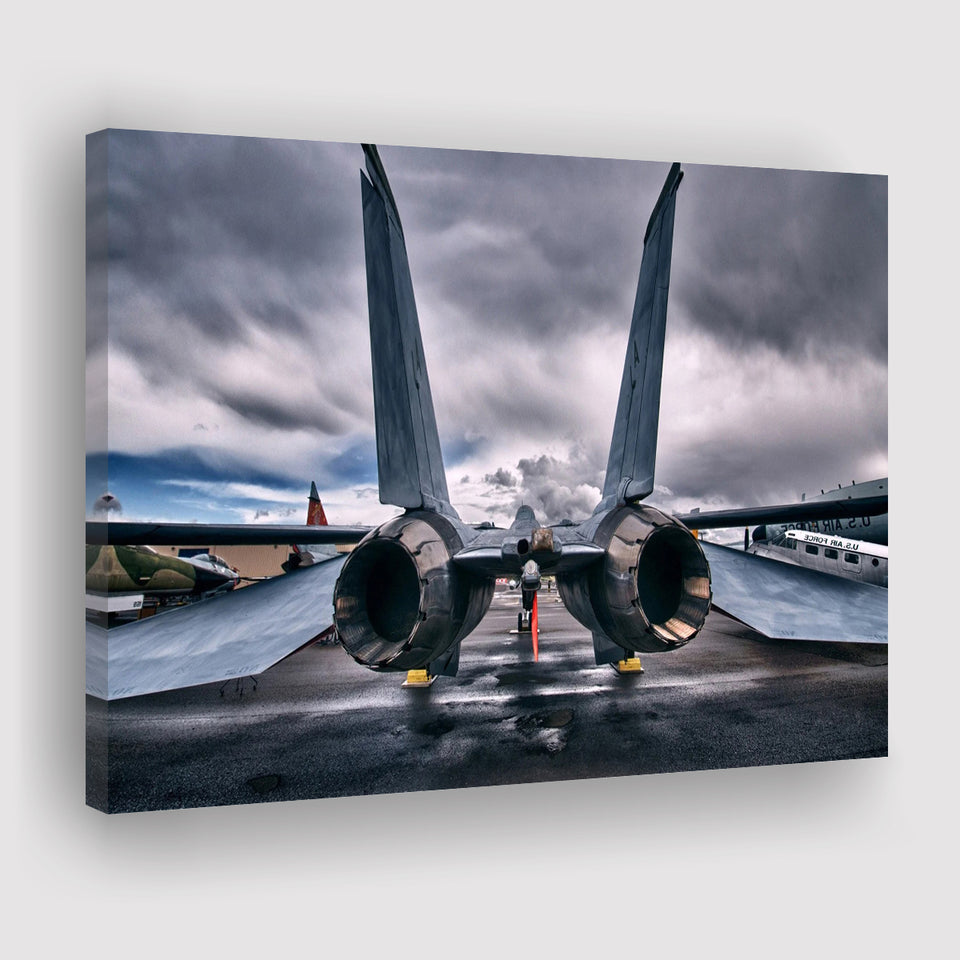 Grumman F 14 Tomcat War Airplane Craft Canvas Prints Wall Art Decor - Painting Canvas, Art Prints, Ready to Hang