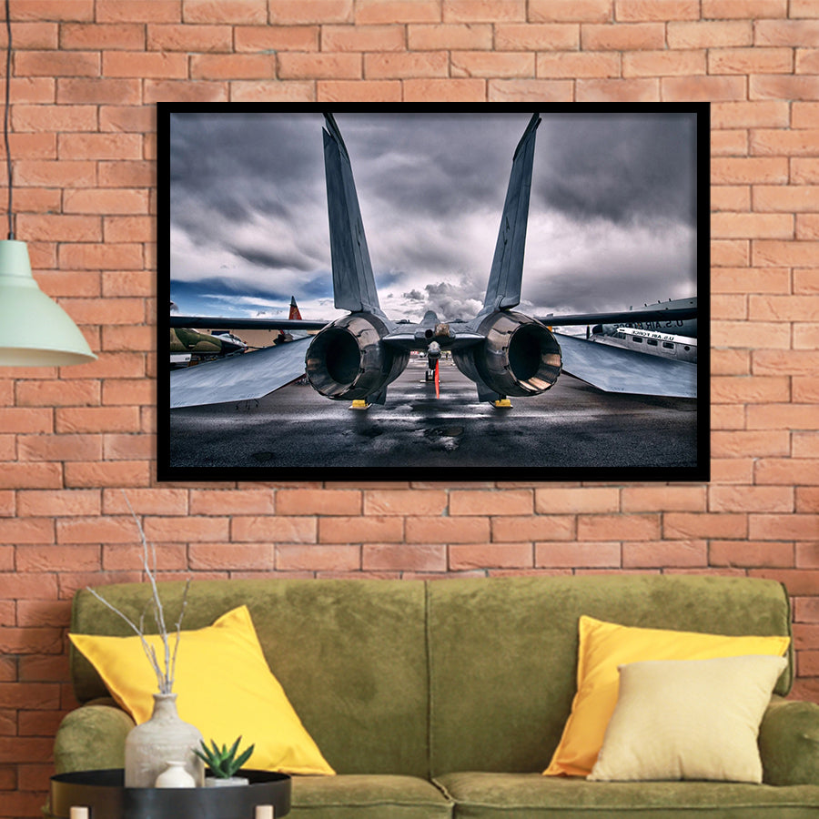 Grumman F 14 Tomcat War Airplane Craft Framed Art Prints Wall Decor - Painting Art, Framed Picture, Ready to Hang