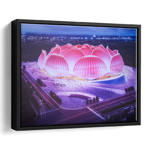 Guangzhou Evergrande New Stadium, Stadium Canvas, Sport Art, Gift for him, Framed Canvas Prints Wall Art Decor, Framed Picture