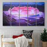 Guangzhou Evergrande New Stadium, Stadium Canvas, Sport Art, Gift for him, Multi Panels B, Canvas Prints Wall Art Decor