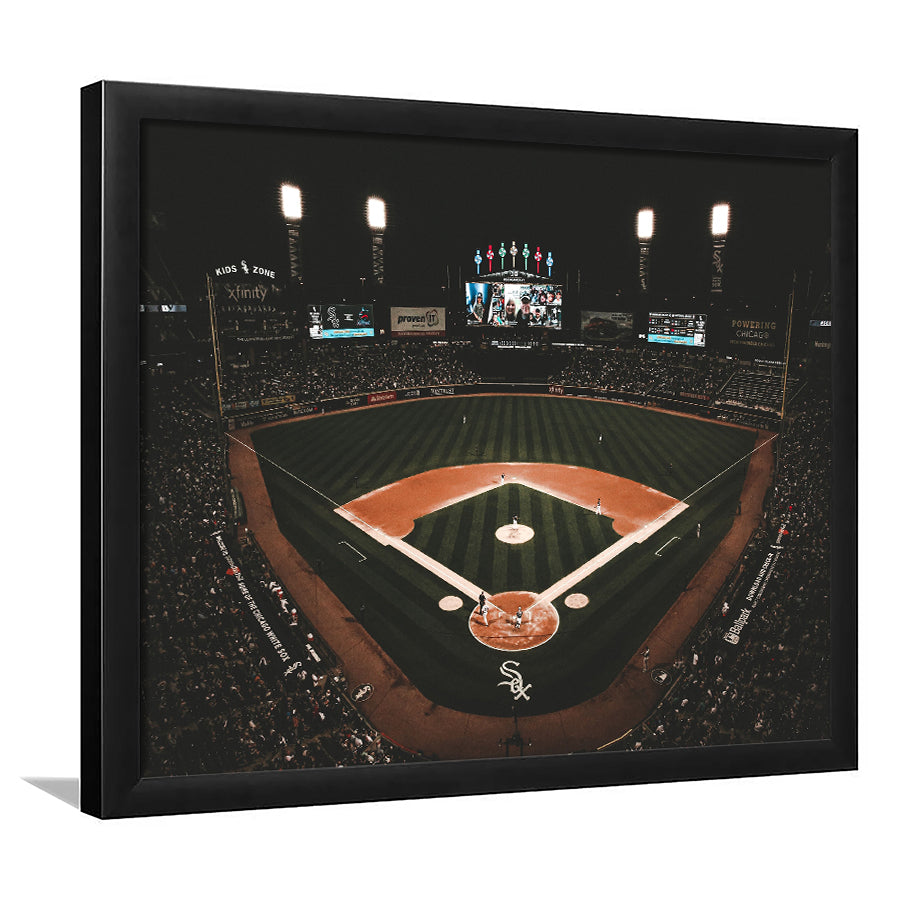 Guaranteed Rate Field Chicago, Stadium Canvas, Sport Art, Gift for him, Framed Art Prints Wall Art Decor, Framed Picture