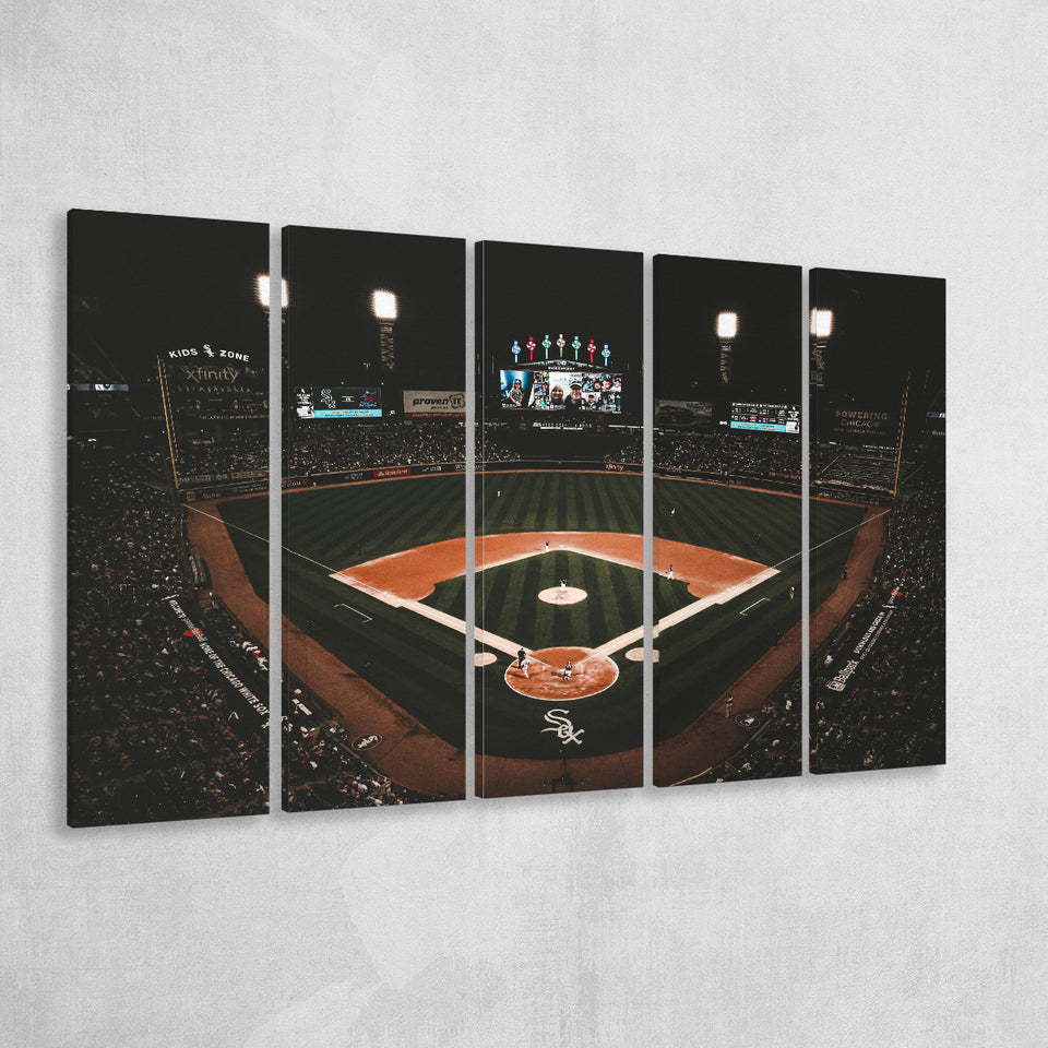 Guaranteed Rate Field Chicago, Stadium Canvas, Sport Art, Gift for him, Multi Panels B, Canvas Prints Wall Art Decor