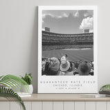 Guaranteed Rate Field Chicago White Sox Baseball Lovers Black And White Art Canvas Prints Wall Art Home Decor