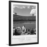 Guaranteed Rate Field Chicago White Sox Baseball Lovers Black And White Art Framed Art Prints Wall Art Decor, Framed Picture