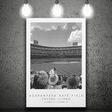 Guaranteed Rate Field Chicago White Sox Baseball Lovers Black And White Art Canvas Prints Wall Art Home Decor