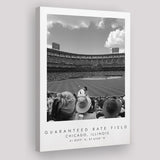 Guaranteed Rate Field Chicago White Sox Baseball Lovers Black And White Art Canvas Prints Wall Art Home Decor