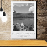 Guaranteed Rate Field Chicago White Sox Baseball Lovers Black And White Art Canvas Prints Wall Art Home Decor