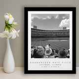 Guaranteed Rate Field Chicago White Sox Baseball Lovers Black And White Art Framed Art Prints Wall Art Decor, Framed Picture