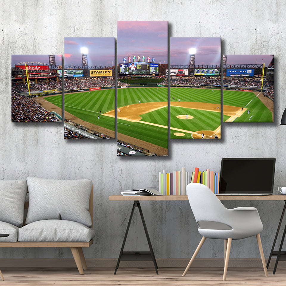 Guaranteed Rate Field, Stadium Canvas, Sport Art, Large Canvas, Multi Panels, Canvas Prints Wall Art Decor