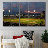 Guaranteed Rate Field at Night, Stadium Canvas, Sport Art, Gift for him, Multi Panels B, Canvas Prints Wall Art Decor