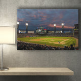 Guaranteed Rate Field at Night, Stadium Canvas, Sport Art, Gift for him, Fan Gift, Canvas Prints Wall Art Decor