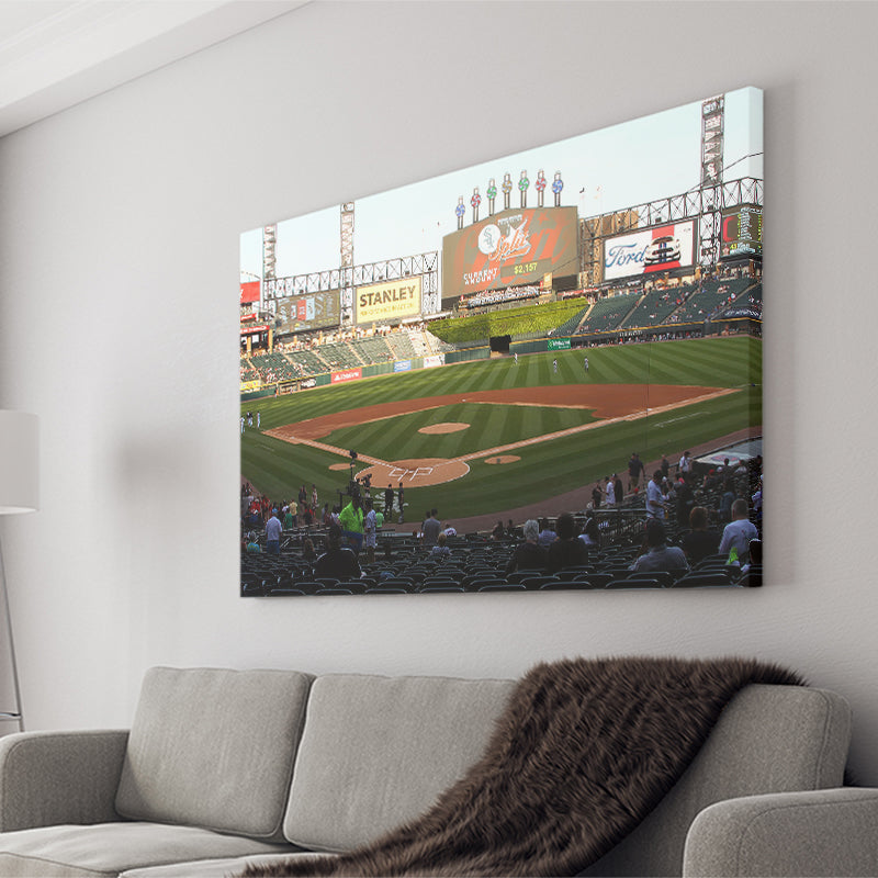 Guaranteed Rate Field in Chicago, Stadium Canvas, Sport Art, Gift for him, Fan Gift, Canvas Prints Wall Art Decor