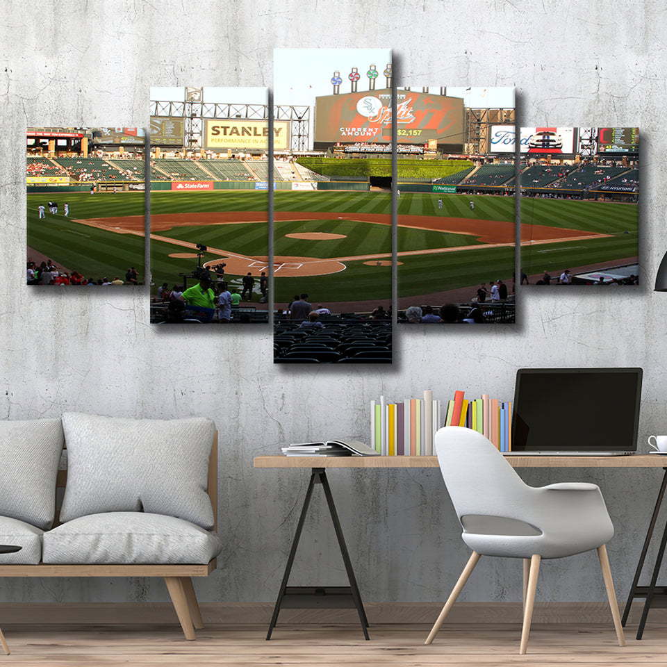 Guaranteed Rate Field in Chicago, Stadium Canvas, Sport Art, Large Canvas, Multi Panels, Canvas Prints Wall Art Decor
