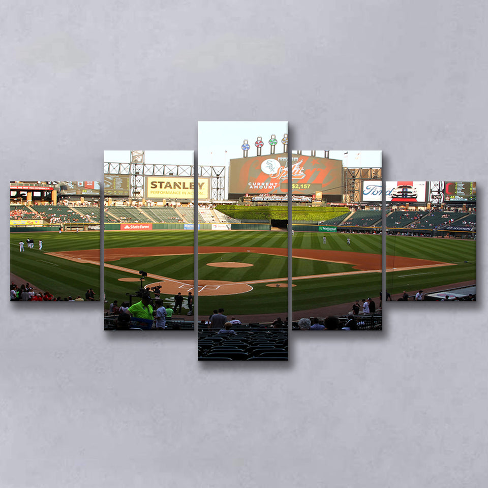 Guaranteed Rate Field in Chicago, Stadium Canvas, Sport Art, Large Canvas, Multi Panels, Canvas Prints Wall Art Decor