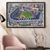 Guardians Baseball Team Progressive Field Watercolor, Sport Art Prints Fan Gift, Framed Canvas Prints Wall Art Decor