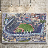 Guardians Baseball Team Progressive Field Watercolor, Sport Art Prints Fan Gift, Canvas Prints Wall Art Decor