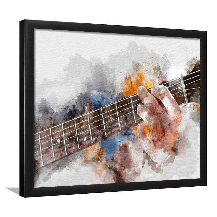 Guitar Player Gift Music Framed Art Prints Wall Art Decor, Framed Pict –  UnixCanvas