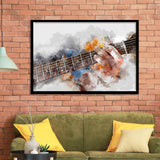 Guitar Player Gift Music Framed Art Prints Wall Art Decor, Framed Picture, Home Decor