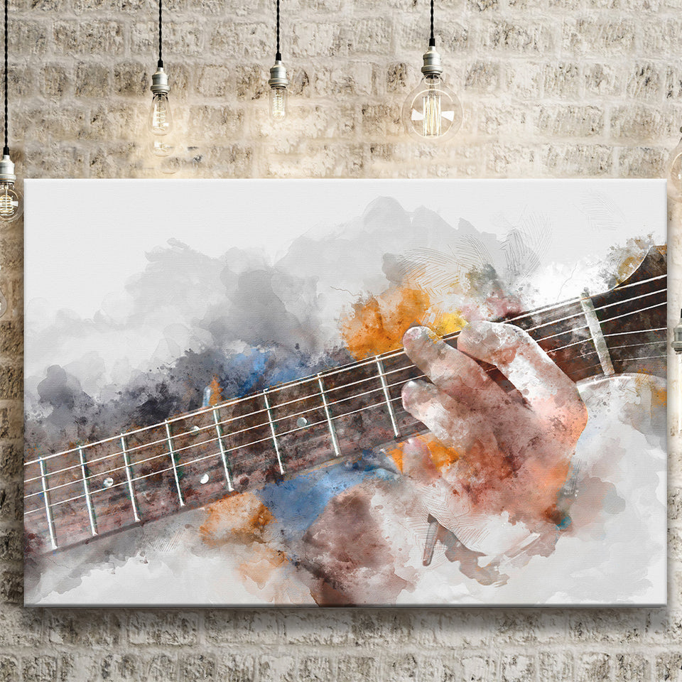 Guitar Player Gift Music Canvas Prints Wall Art Decor - Painting Canvas,Home Decor, Ready to Hang