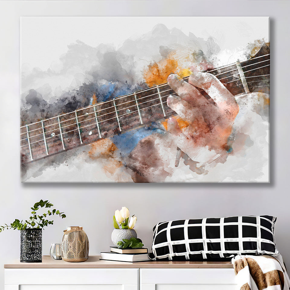 Guitar Player Gift Music Canvas Prints Wall Art Decor - Painting Canvas,Home Decor, Ready to Hang