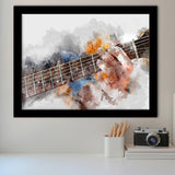 Guitar Player Gift Music Framed Art Prints Wall Art Decor, Framed Picture, Home Decor