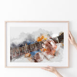 Guitar Player Gift Music Poster Prints Wall Art Decor, Unframe, Poster Art