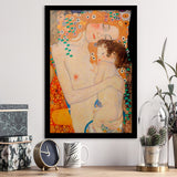 Gustav Klimt Mother And Child, Reproduction Art, Oil Painting Framed Art Prints Wall Decor, Framed Picture, Large Picture