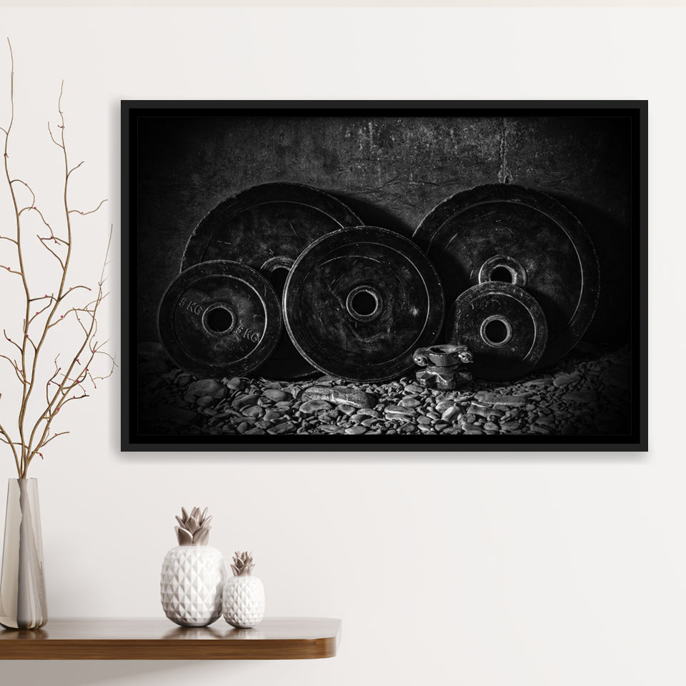 Gym Cool Large Gift for Strong Man Framed Canvas Prints Wall Art Decor - Paiting Canvas, Art Prints, Floating Frame