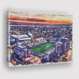 H A Chapman Stadium Tulsa Football Stadium Watercolor, Sport Art Prints Fan Gift, Canvas Prints Wall Art Decor